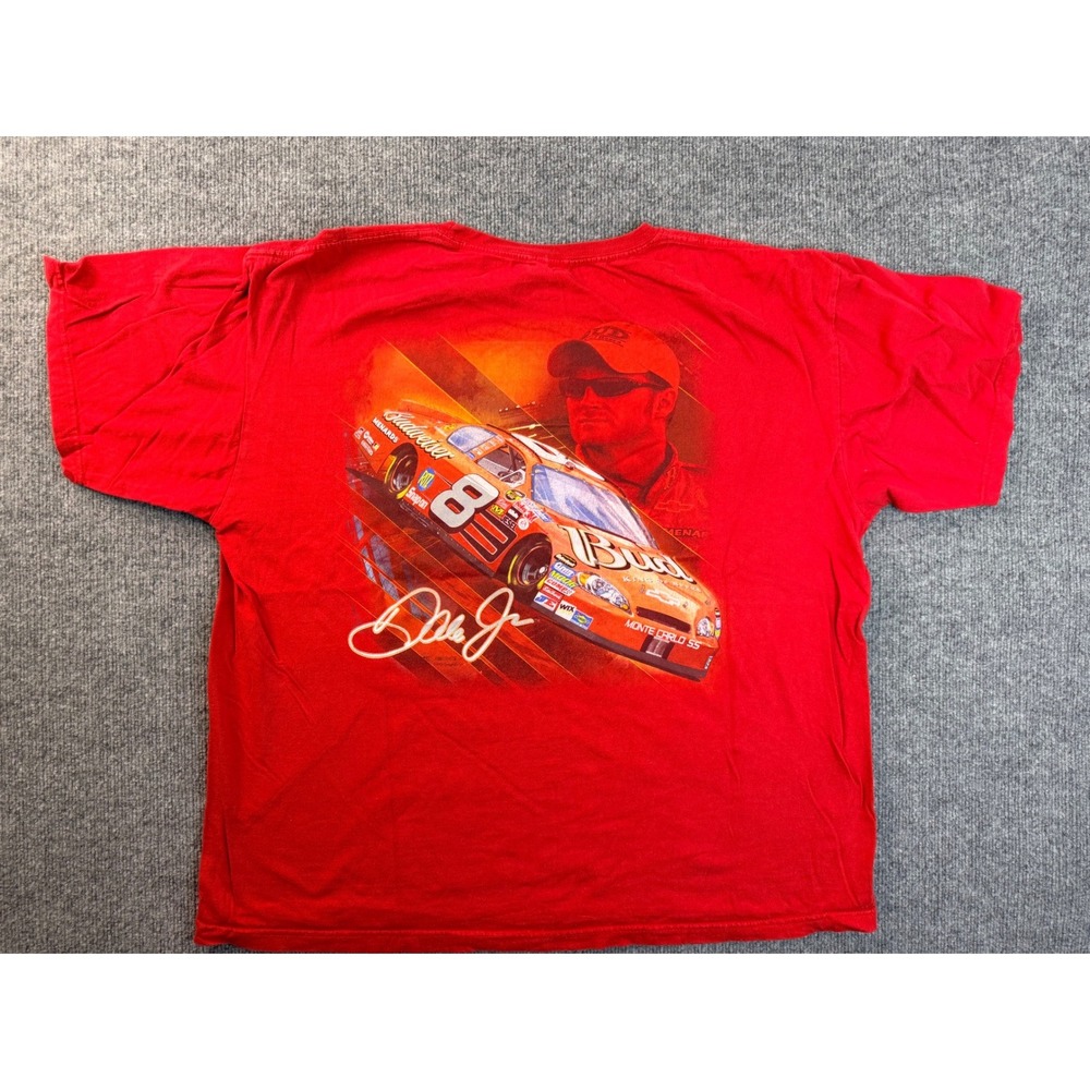 Vintage Dale Earnhardt Jr NASCAR T Shirt Mens XL Red Chase Authentics Racing Tee
